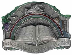 The Word of God bible buckle